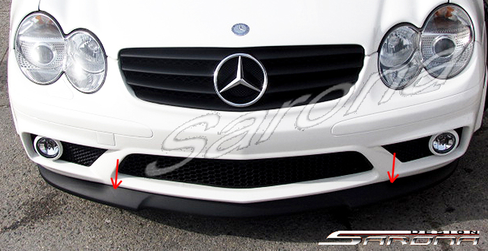 Custom Mercedes SL  Convertible Front Lip/Splitter (2006 - 2008) - $299.00 (Part #MB-011-FA)